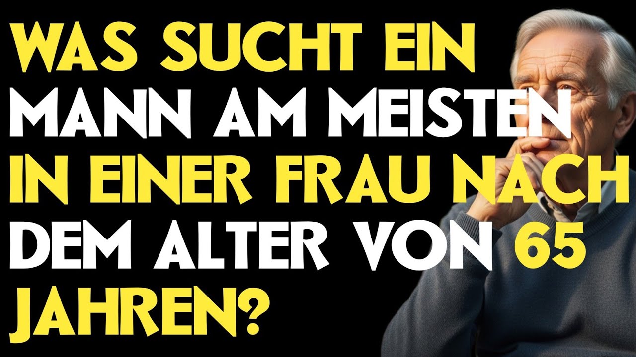 Was sucht ein Mann am meisten in einer Frau nach dem Alter von 65 Jahren?