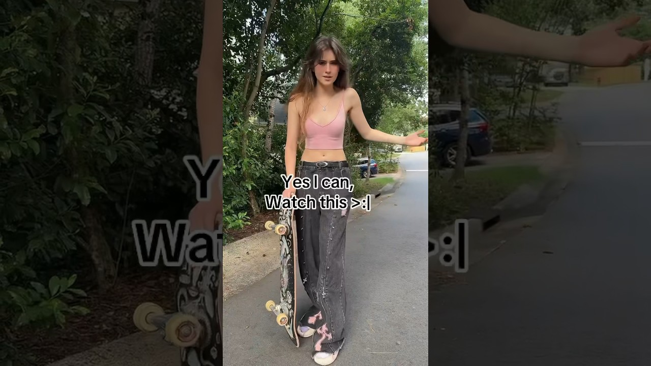GIRLS CAN SKATE TOO 😡