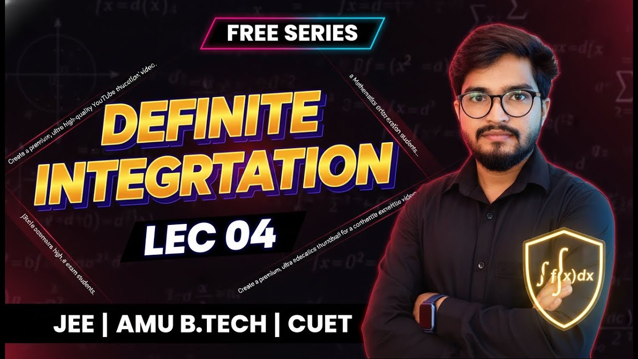 Definite Integration LIVE Lecture 04 | Free Series for JEE, AMU B.Tech & CUET | Ritesh Sir
