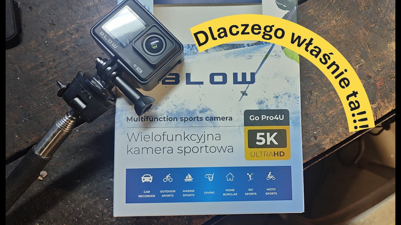 Kamerka Blow Go Pro4U 5K UltraHD - Unboxing - co mnie skłoniło do tego zakupu?