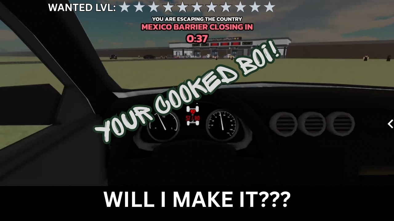 I became a WANTED CRIMINAL and tried to flee to Mexico / Runaways game Roblox
