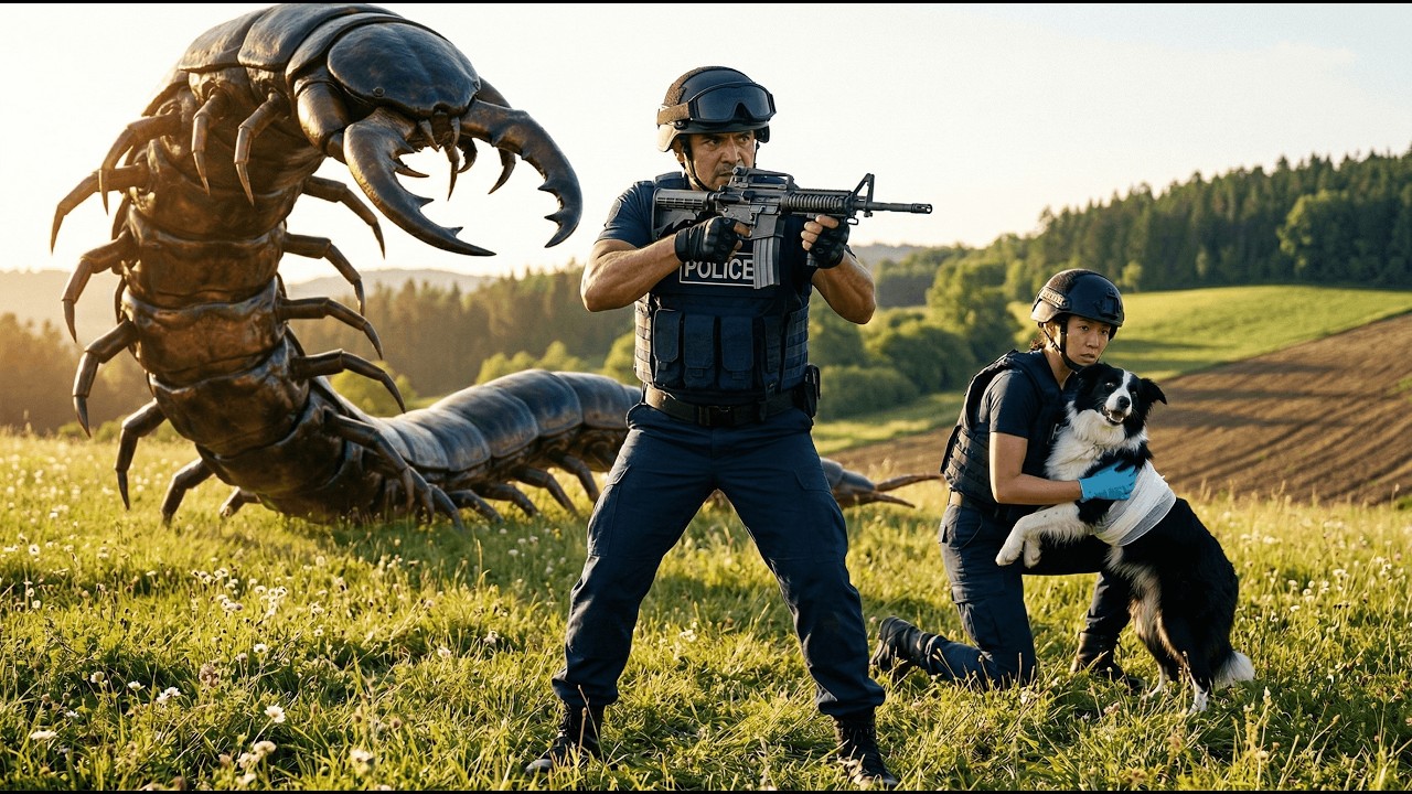 The Rescue Operation Giant Centipede  Sci Fi Act