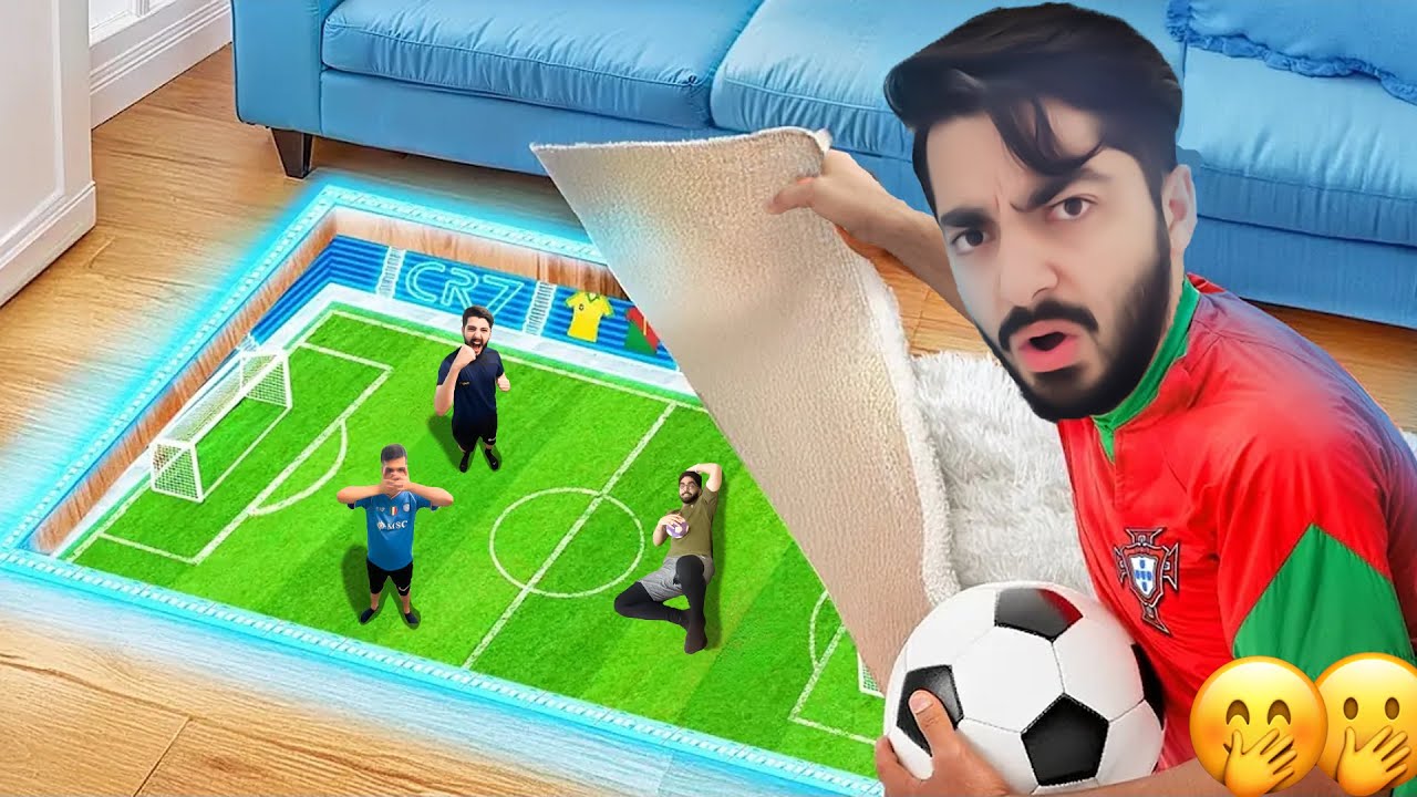 هرجایی از خونه که فکر کنید فوتبال بازی کردیم!🤣⚽