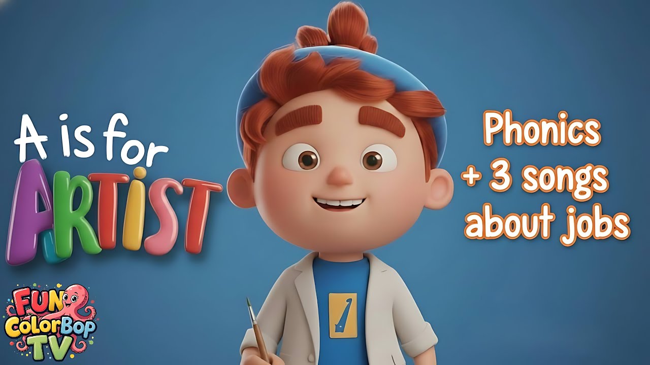 Discover the BEST Jobs from A to Z! Phonics + 3 Songs!