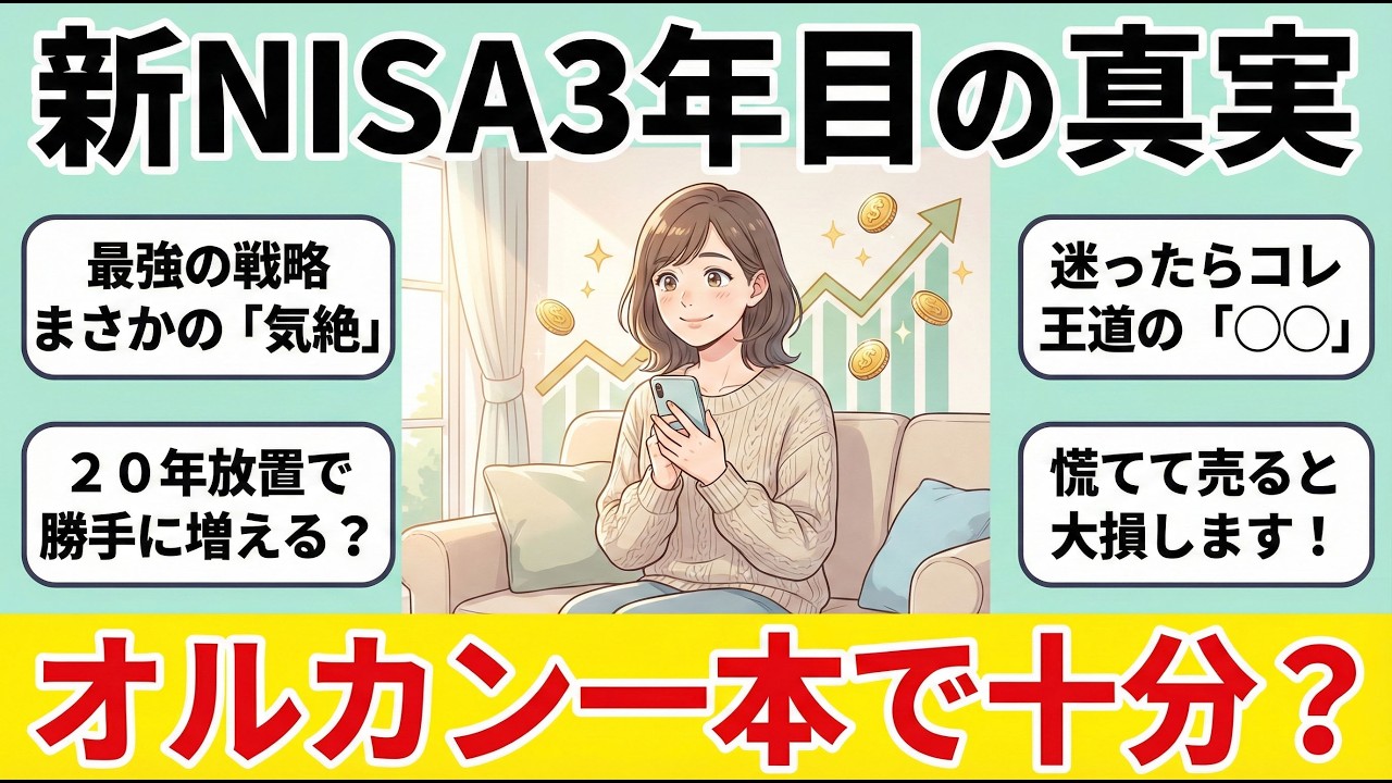 【有益スレ】新NISA オルカン一本で十分？暴落でも勝てる「気絶投資」の極意【ガルラジ】