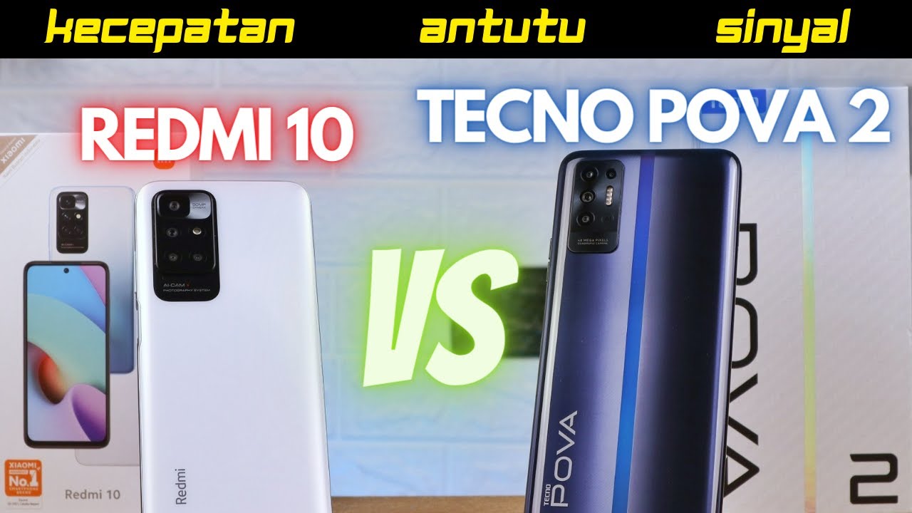DUEL Redmi 10 vs Tecno Pova 2 Indonesia, Pasar Entry Level Makin PANAS! || GADGET VERSUS #96