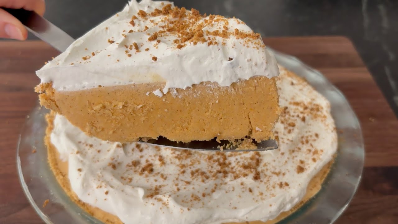 No-Bake Ice Cream Pumpkin Pie, Not Just For November!