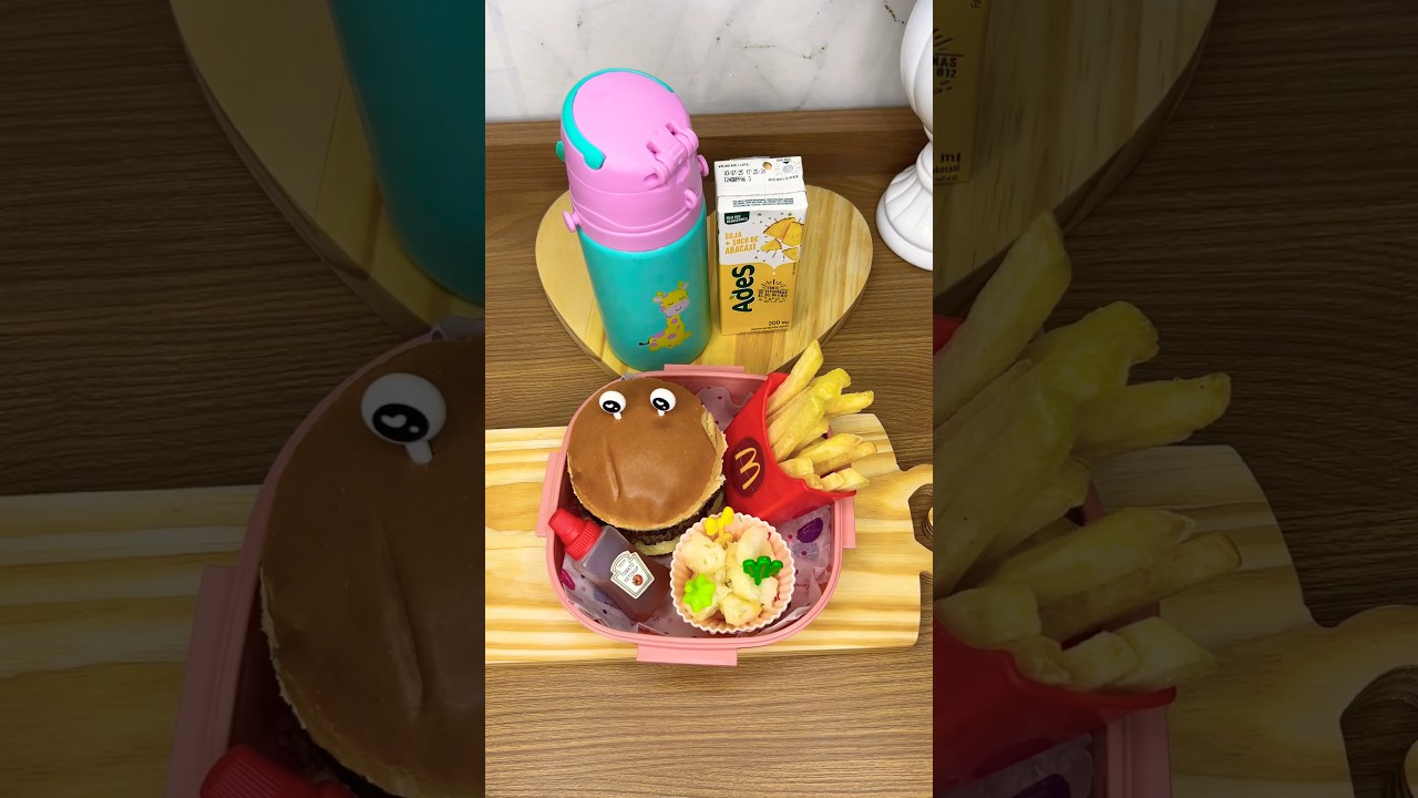 Lancheira Escolar com tema McDonald&rsquo;s 🍔🍟 #lunchbox #receita #lancheiraescolar #lancheira