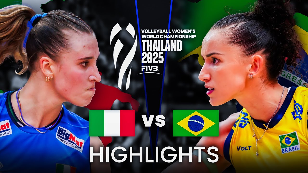 ITALY 🇮🇹 vs BRAZIL 🇧🇷 | Highlights | Women's Volleyball World Championship 2025