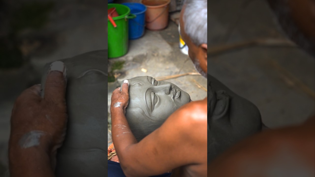 Kumartuli--Where Fingers Shape Divinity #kumartuli #yt #kolkata #durgapuja2025 #sculpture #subscribe