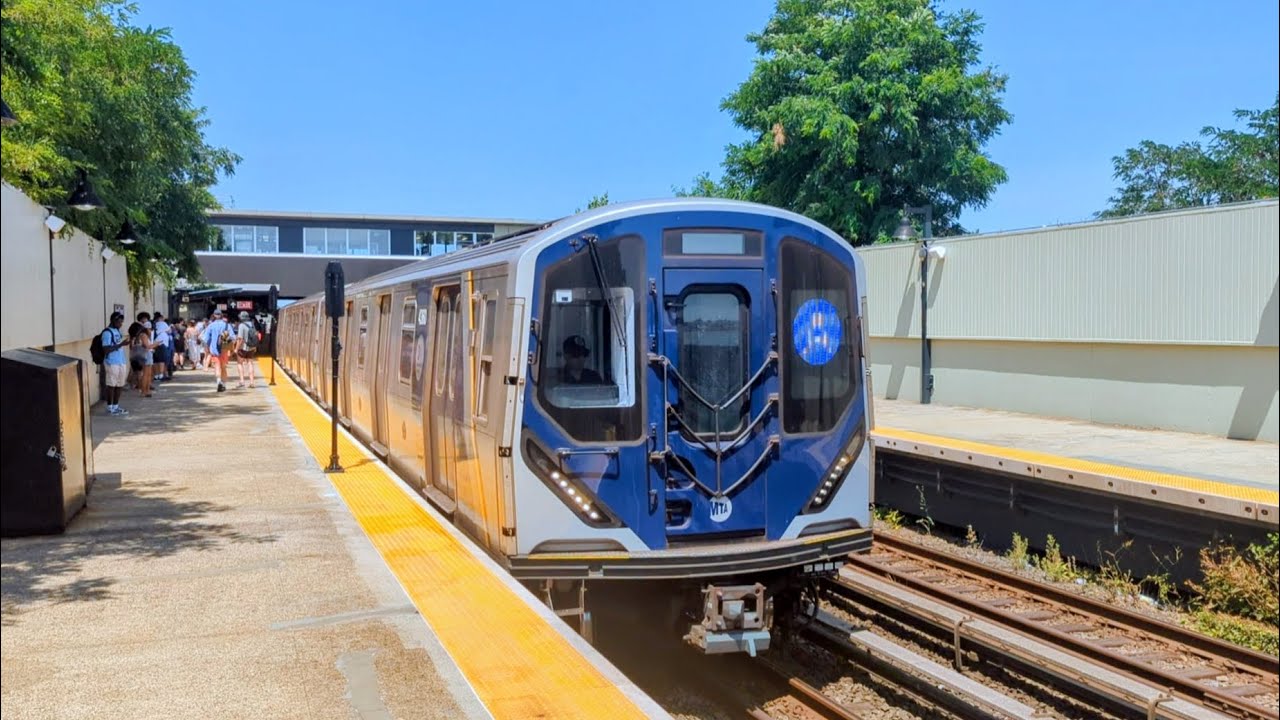 MTA NYC Subway: R179, R211A (A) Trains at Broad Channel