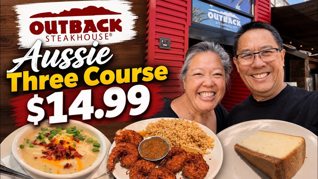 Комплексный обед из 3 блюд в австралийском стиле в Outback за $14.99!