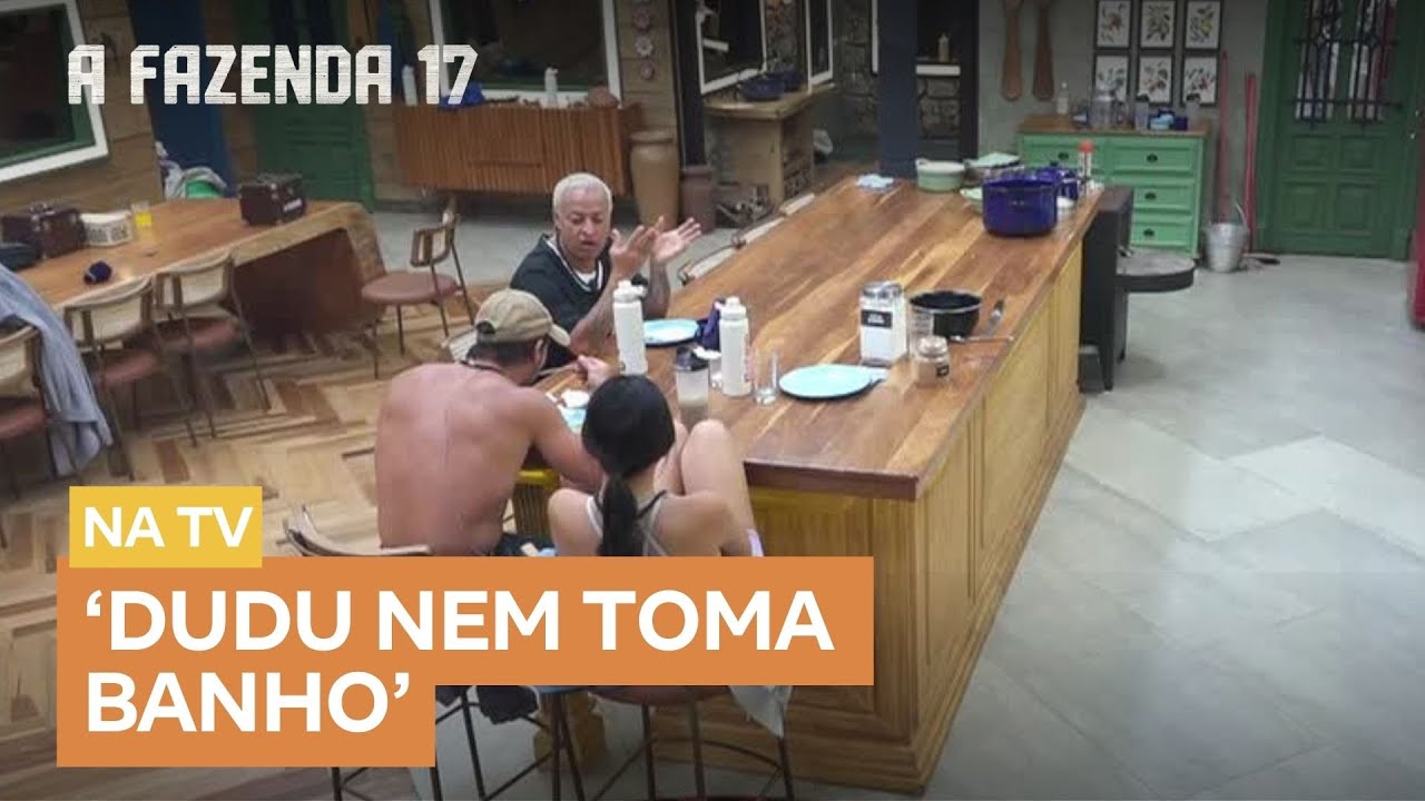 Walério diz que Dudu está há três dias sem tomar banho | A Fazenda 17