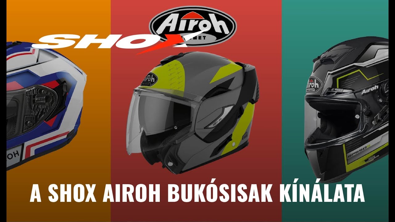 A SHOX Airoh bukósisak kínálata