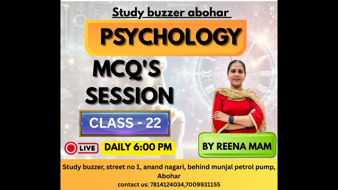 PYQ Session // Day 22//  BY  REENA MAM
