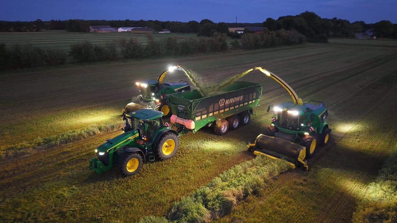 2x John Deere 9500i | 3. slæt 2025 | Diget Maskinstation