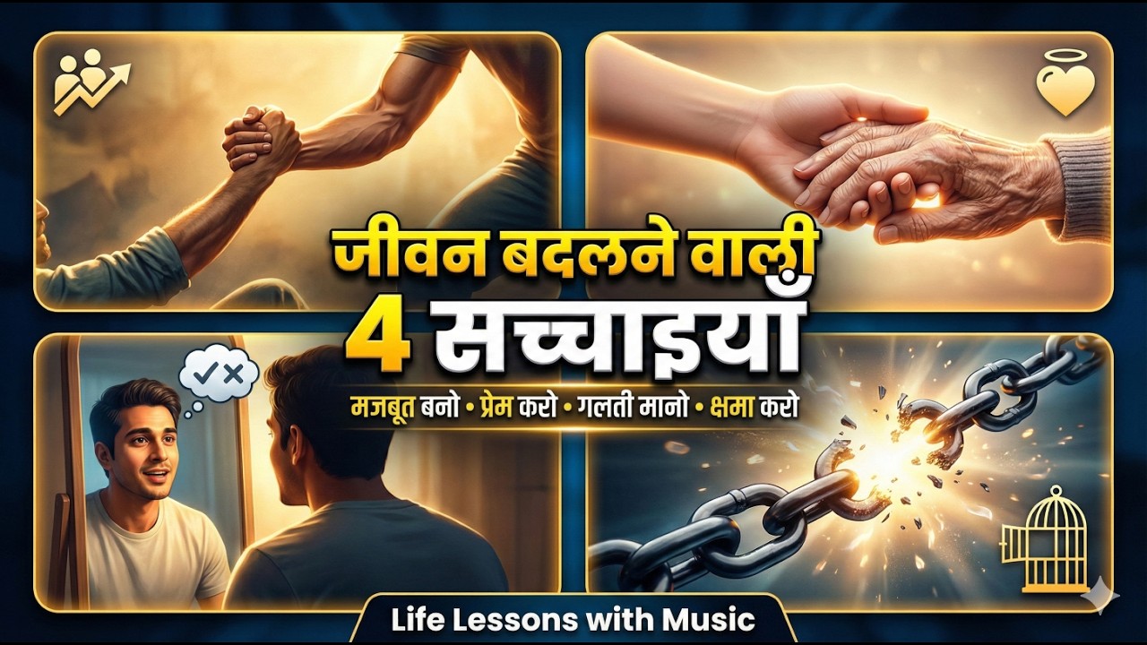 चार पंक्तियाँ जो जीवन बदल दें | Life Lessons with Music | Inspirational Hindi Song 2026