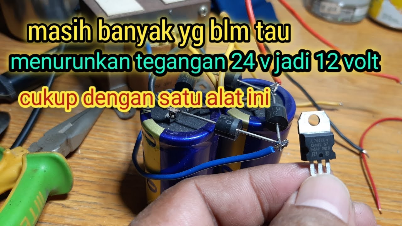 CARA MENURUNKAN TEGANGAN‼ 24 VOLT JADI 12 VOLT MURNI