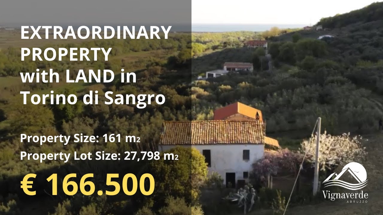 House in Italy | Extraordinary Property for sale in Torino di Sangro (Abruzzo) Ref. 297 | € 166.500