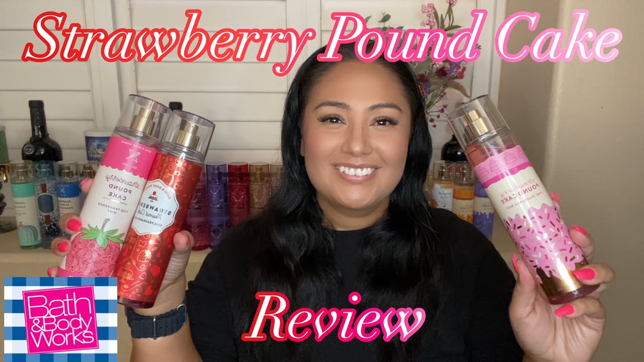NEW STRAWBERRY POUNDCAKE FRAGRANCE MIST REVIEW // BATH & BODY WORKS STRAWBERRY POUNDCAKE REVIEW