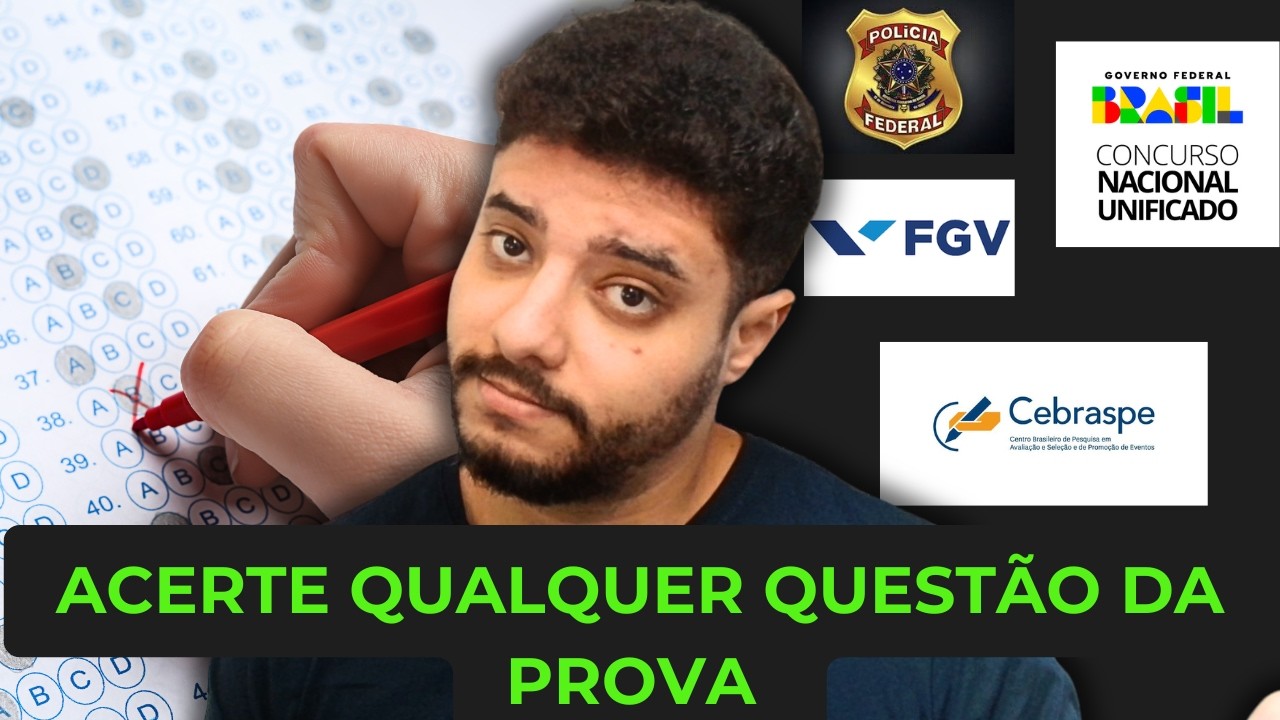 Como ACERTAR QUALQUER QUESTÃO e ADIVINHAR o que Vai Cair na Prova