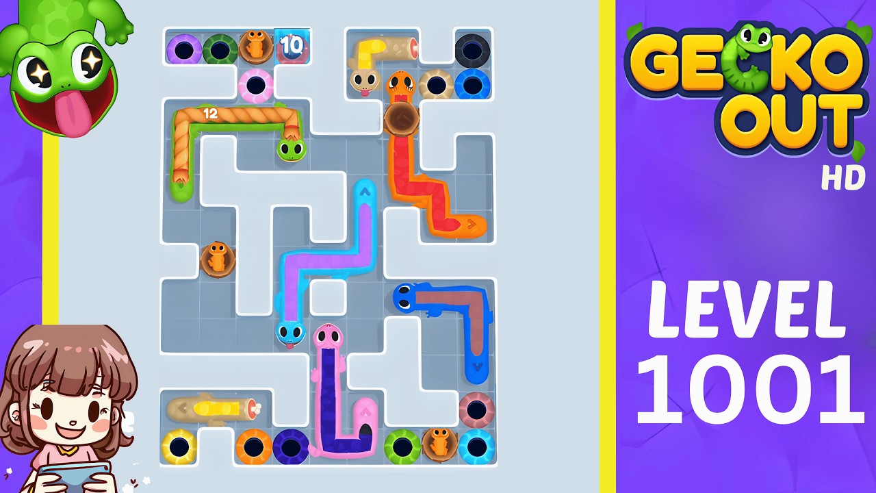 Gecko Out Level 1001 Solution Walkthrough