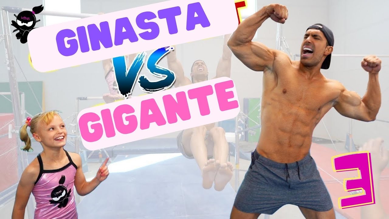 Ginasta VS Gigante 3 ⚡️ Desafio Esportivo Para Crianças | Ninja Kidz TV Português