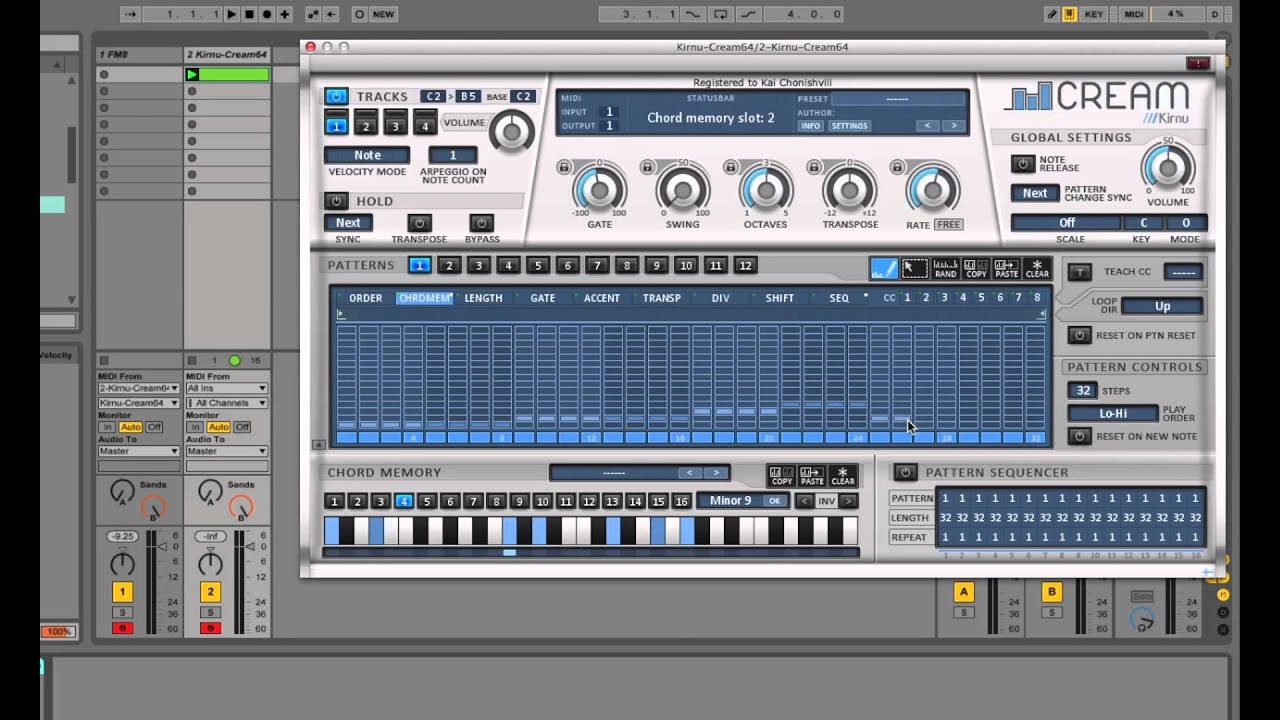 Arpeggiator Arto Vaarala Kirnu Cream in Action
