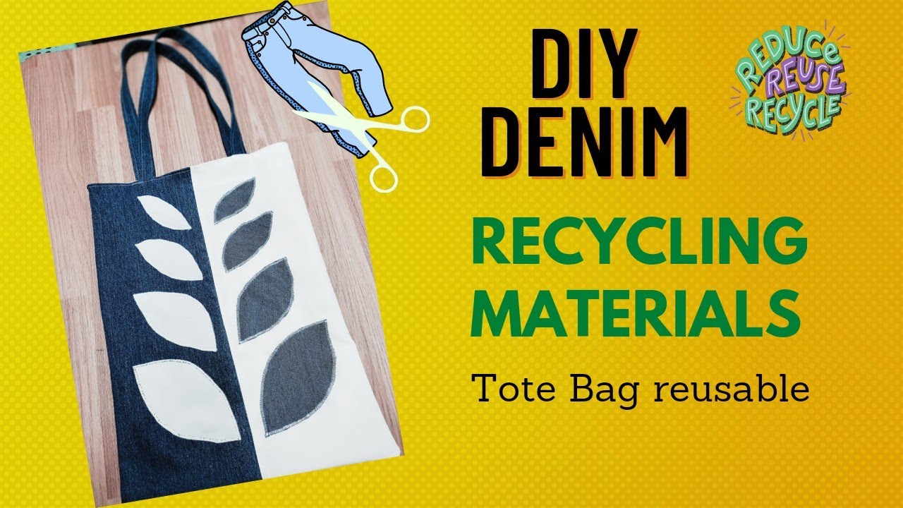04 FABRICS IDEAS #denim Restoration #echoBag #transform tote bag / Lyn Sawada