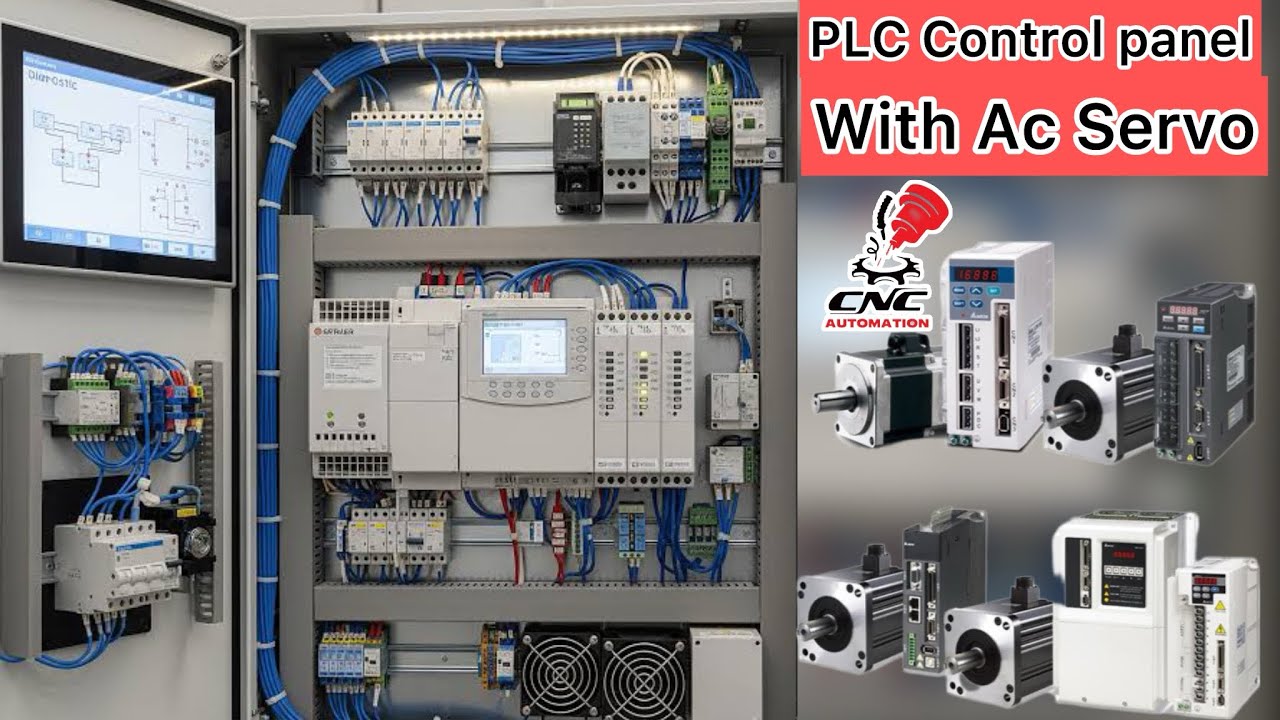 PLC Control panel with Ac servo / Ac Servo Motor Limit Switch Control Panel