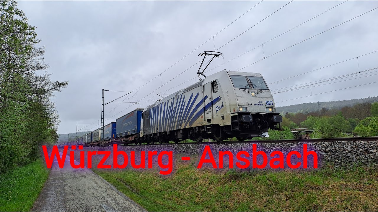 Von Würzburg Hbf nach Ansbach (Einfahrsignal), Lokomotion Führerstandsmitfahrt
