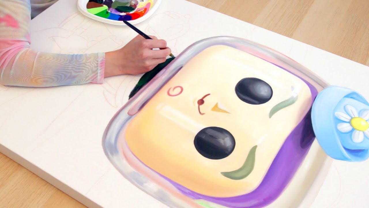 Artist paints GIANT Pop Funko for Husband