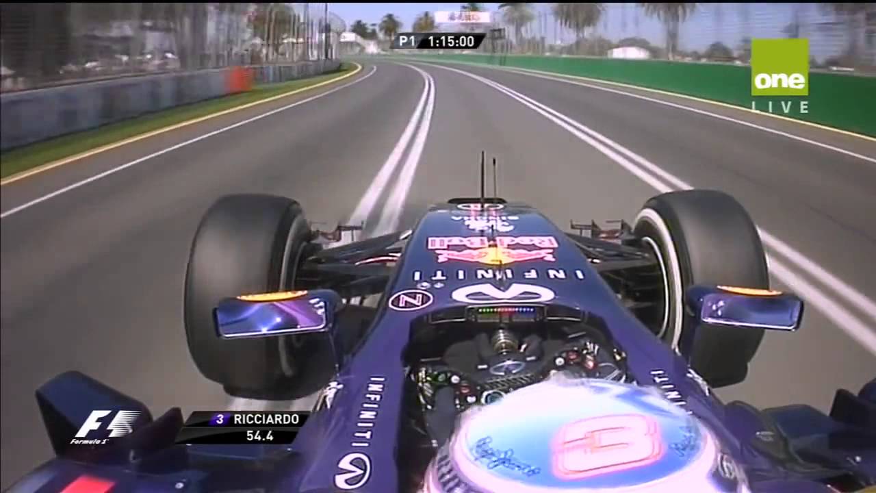 F1 2014 Onboard Lap At Melbourne In Redbull RB10 Daniel Ricciardo