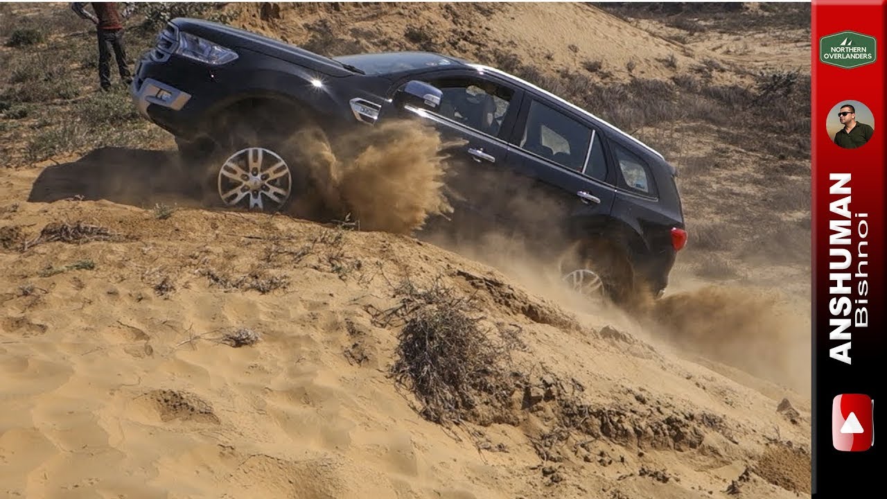 Ford Endeavour 3.2 4x4, Mahindra Thar CRDe MLD: Sandy Climb