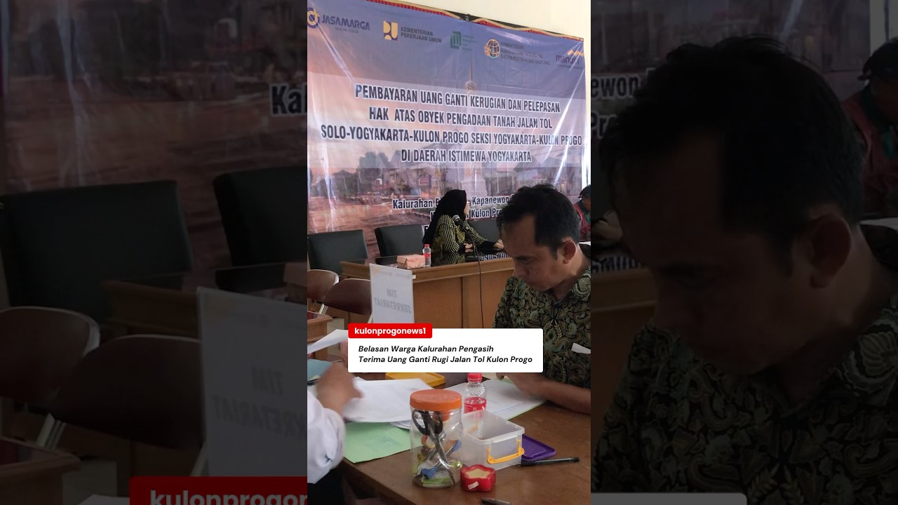 Jalan Tol Jogja YIA | Belasan Warga Terima Uang Ganti Rugi