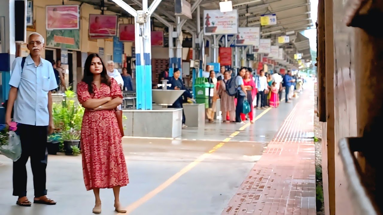 Mangaluru Coimbatore Express Arriving at Kanhangad railway station!