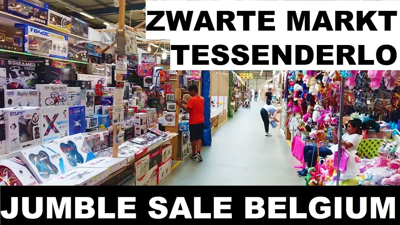 De Zwarte Markt in Tessenderlo - Jumble Sale in Belgium 3 Juli 2018