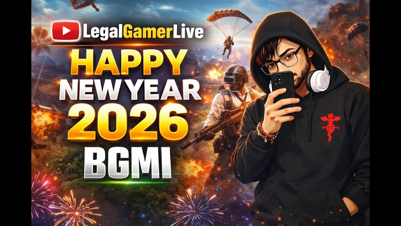 New Year 2026 Special 🎆 BGMI LIVE 🔥 Full Rush & High Kills | Legal Gamer