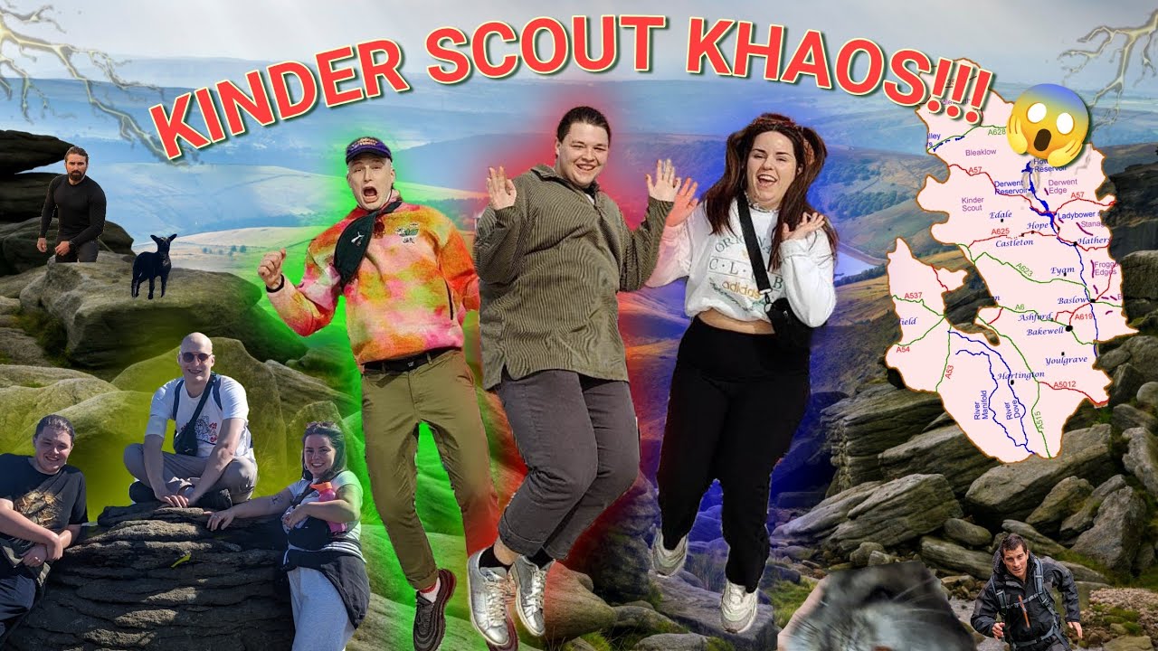 7 hour Kinder Scout and Jacob's Ladder hike! Peak District Vlog April 2023