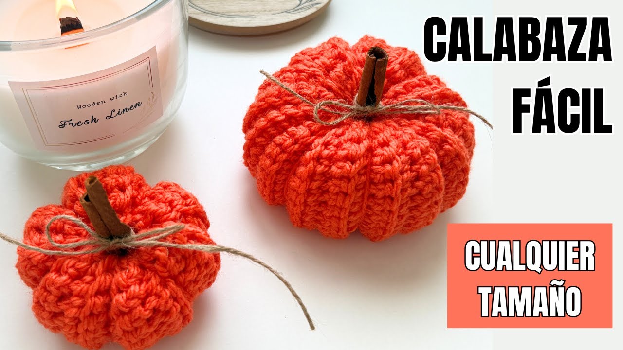 Calabazas a crochet FÁCILES — tejé en cualquier medida (Guía completa)