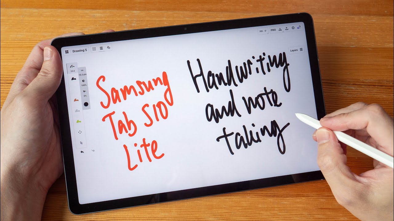 Тест рукописного ввода заметок на Samsung Tab S10 Lite