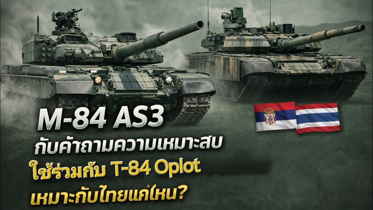 รถถัง M-84 AS3 กับความเหมาะสมใช้งานในกองทัพบกไทย #เสธ.นึก คุยตามคิด