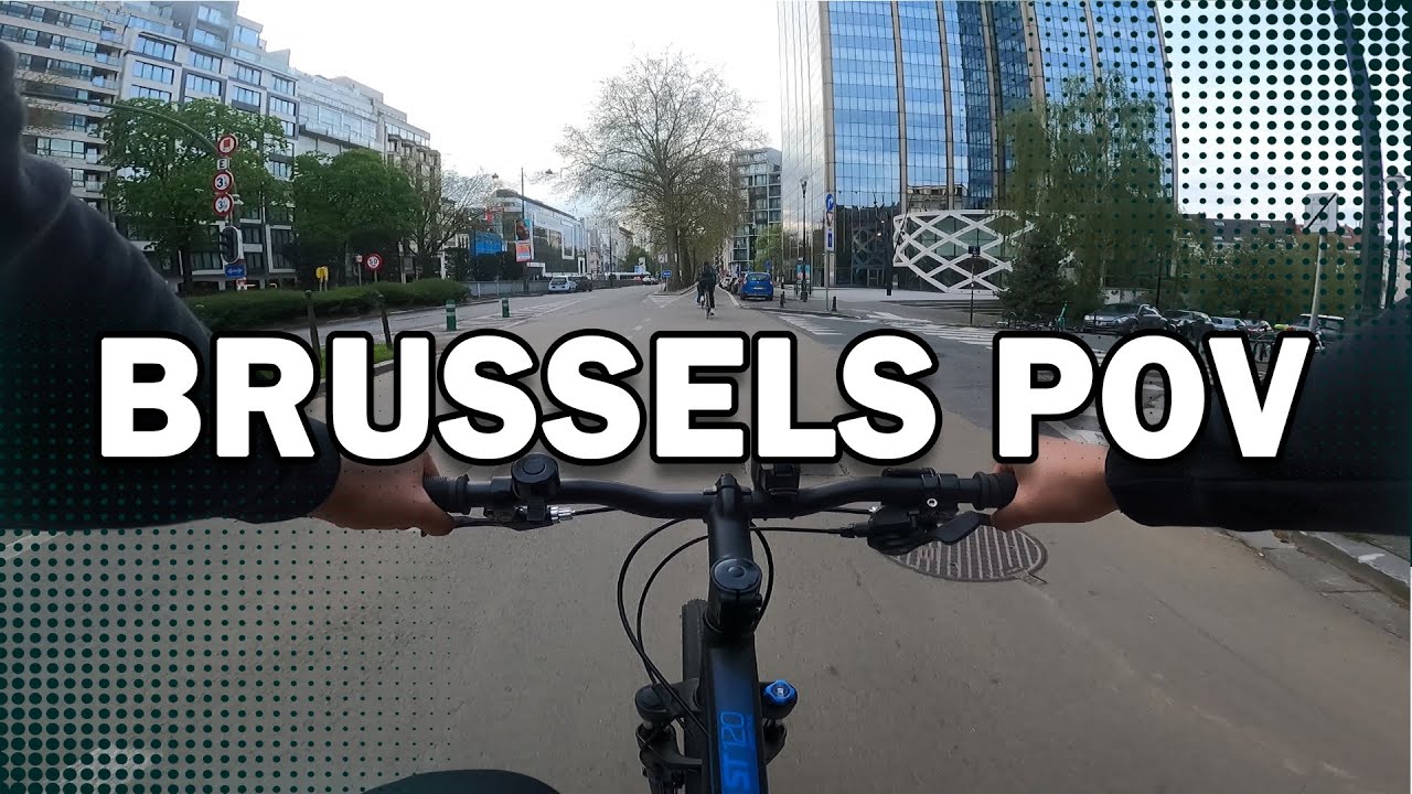 [POV QHD] Brussels ride through Etterbeek and Avenue Louise Bike 2023