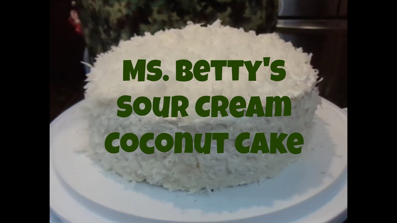 Vinnie's Vittles Ms. Betty's Sour Cream Coconut Cake