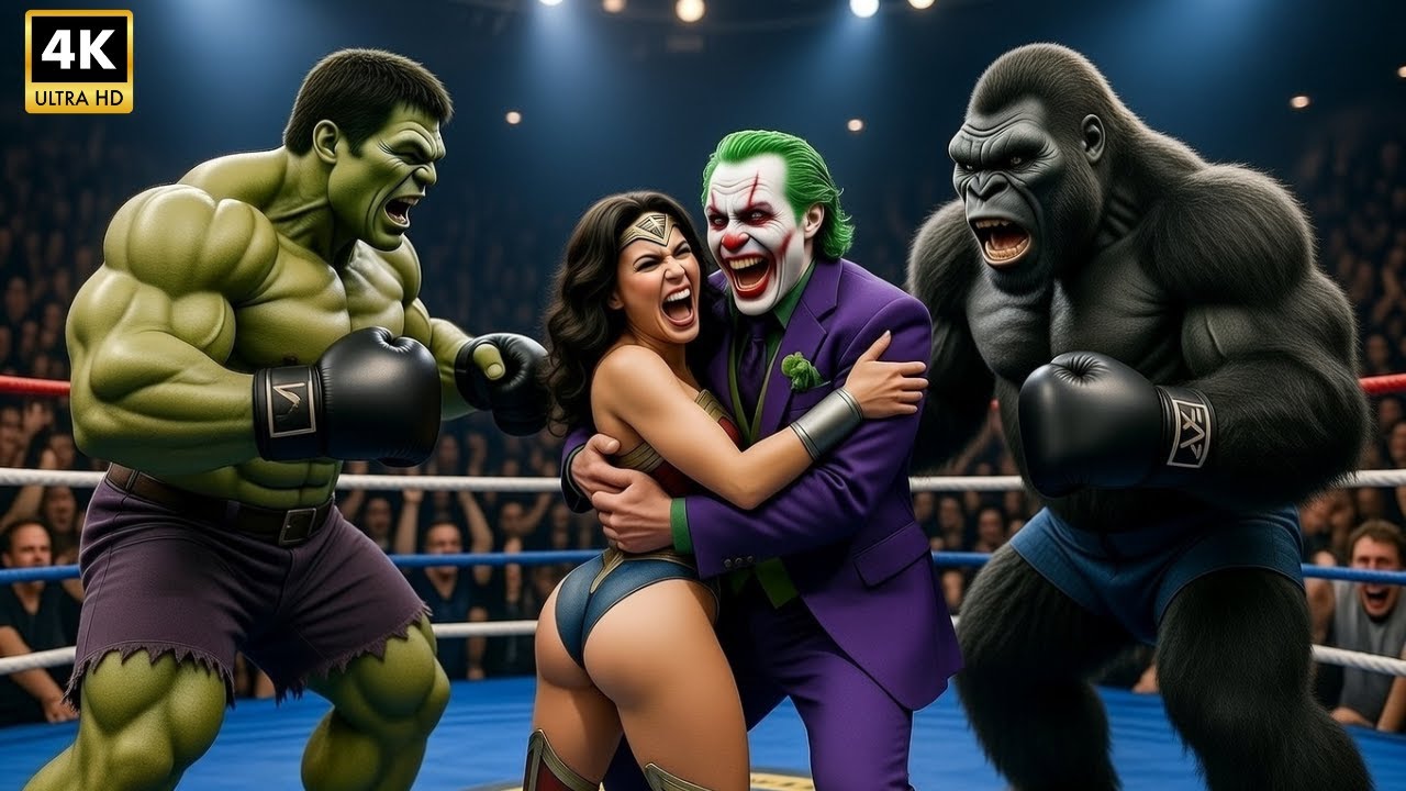 HULK & JOKER🆚 KONG & WONDER WOMAN: The Ultimate Boxing Showdown! 🥊