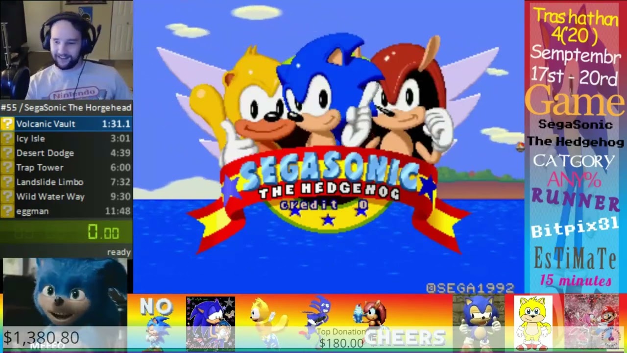 Trashathon 4 Part 52:  Kousoku Kaitenzushi and SegaSonic the Hedgehog by  Bitpix3l