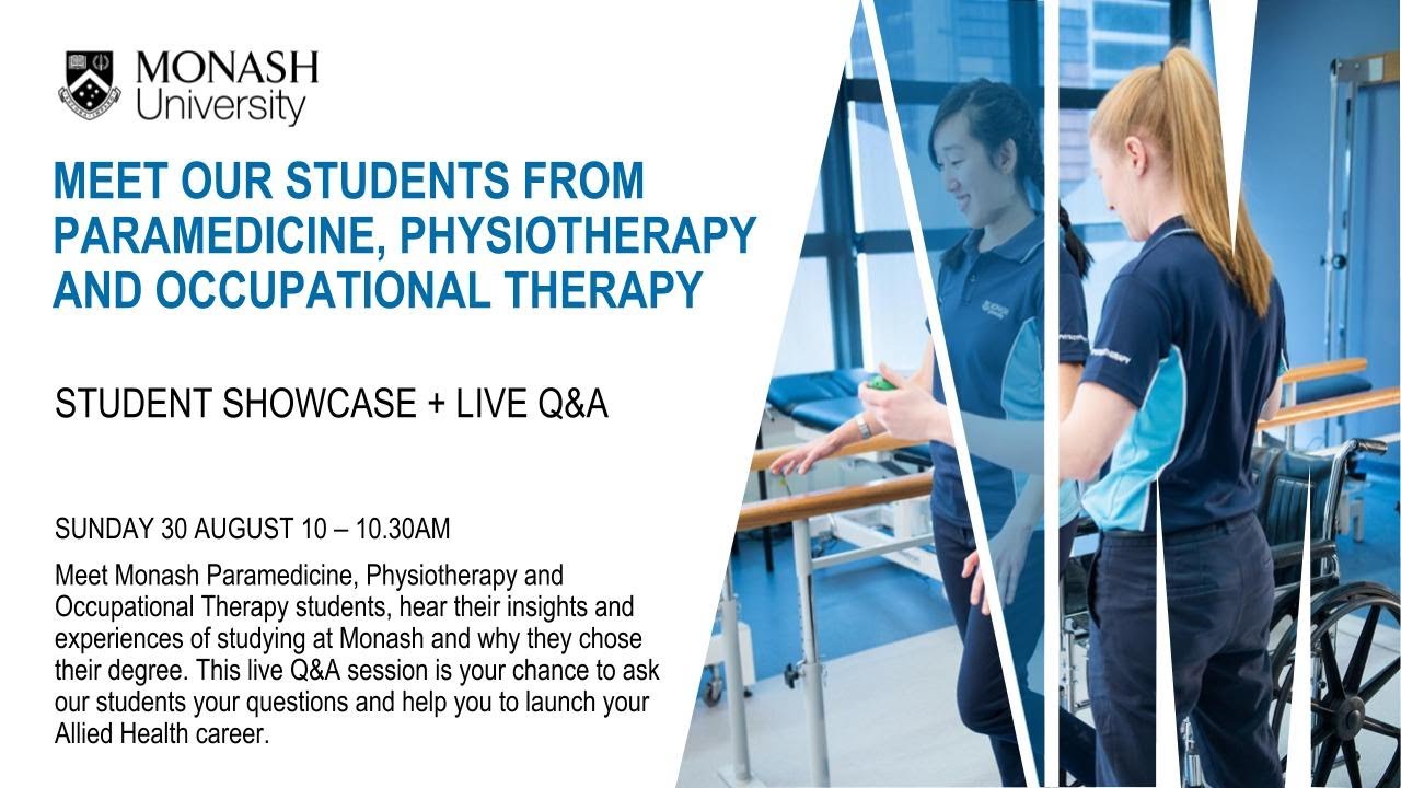Meet our students from Paramedicine, Physiotherapy and Occupational Therapy