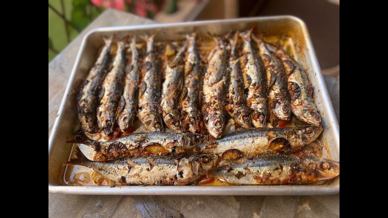 أحلي صنيه سردين بجد بتتبيله خيال 🎣 محروقه كده وشغل عاااالي😋