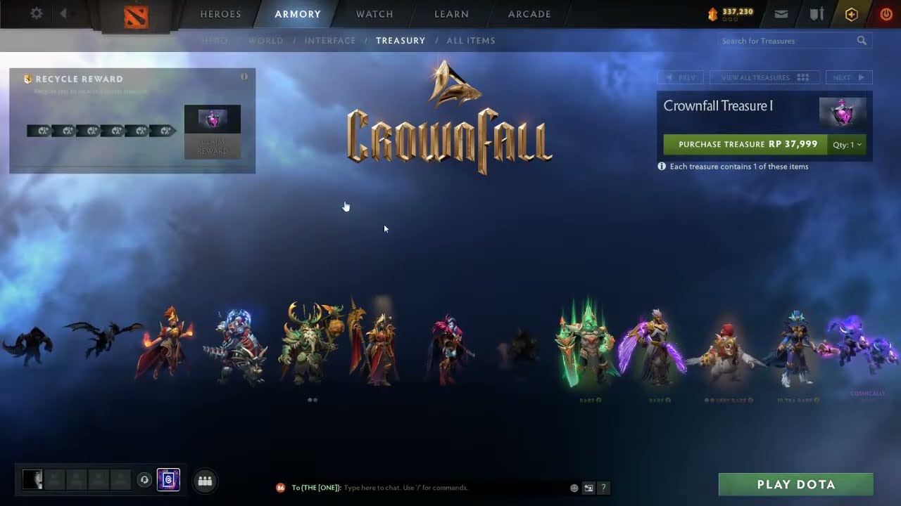 opening treasure crownfall 1 dota 2