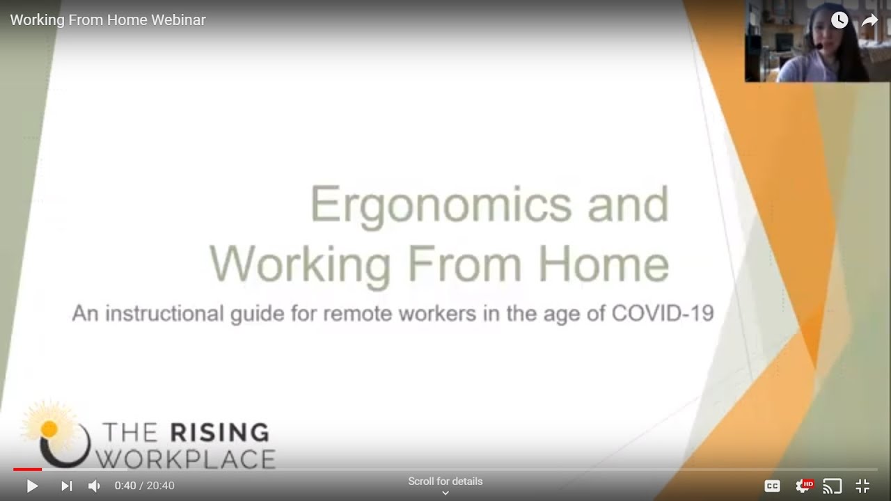 Working From Home Ergonomics Webinar